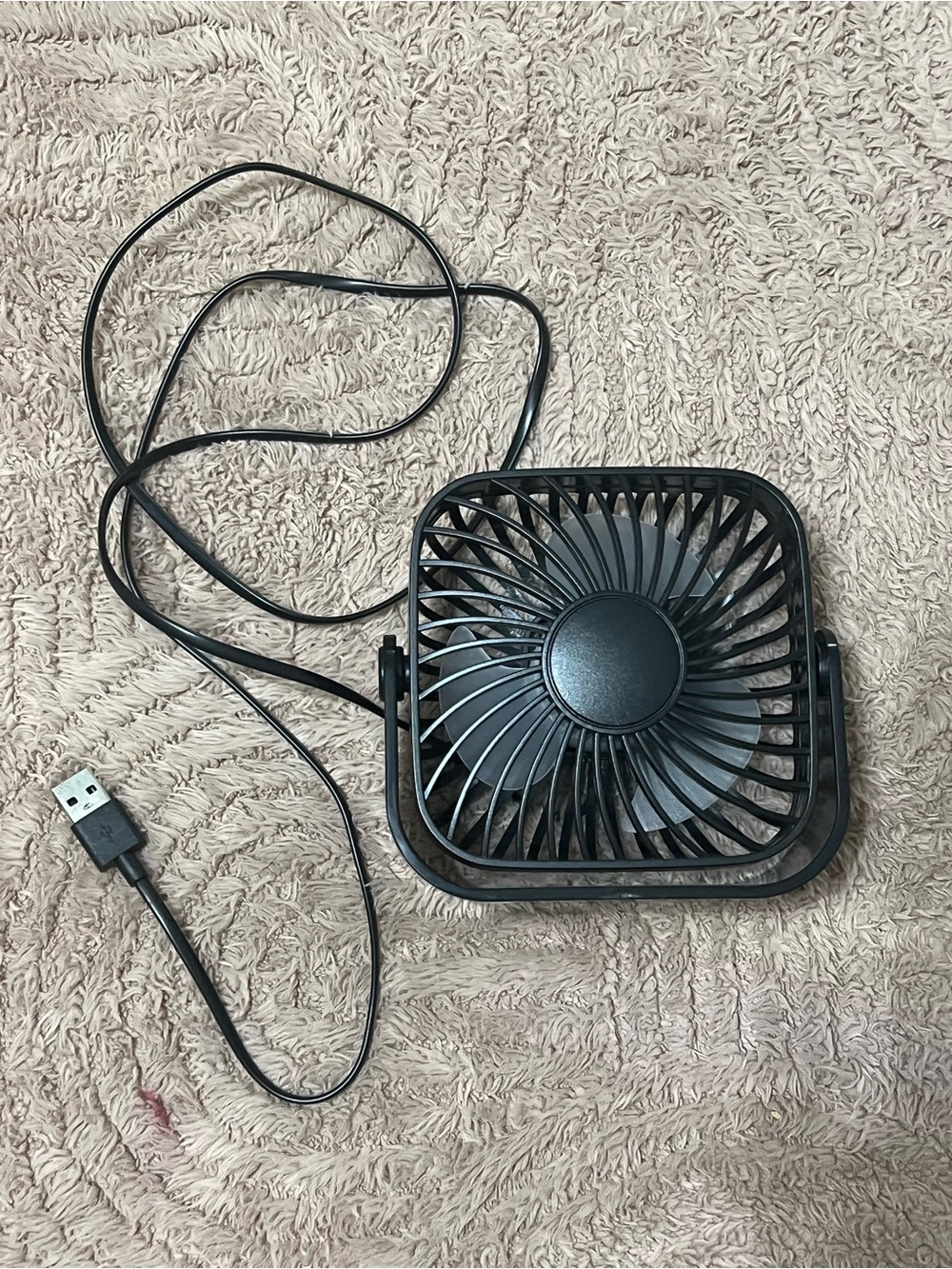 Portable USB Desk Fan - Black